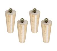 MRVAKDYDI Muebles de piernas, Patas de Madera for gabinetes, Patas de Mesa de Madera Maciza, Patas de Repuesto cónicas for sofás, Camas, sillas, sofás, Patas de Madera for Muebles, Rosca M14(12cm)