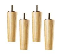 MRVAKDYDI Muebles de piernas, Patas de Madera for Mesa Patas de Madera Maciza de Repuesto cónicas for Muebles Patas for Muebles(20cm)