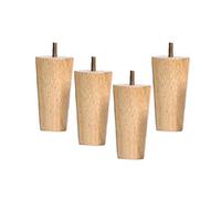 MRVAKDYDI Muebles de piernas, Patas de Madera for Muebles Patas de Madera Maciza de Cono Recto de Repuesto for Muebles(10cm)