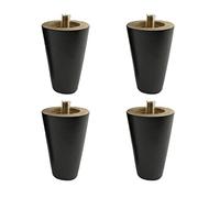 MRVAKDYDI Muebles de piernas, Patas de Madera for Muebles Patas de Madera Maciza de Cono Recto de Repuesto for Muebles(15cm)