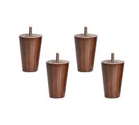 MRVAKDYDI Muebles de piernas, Patas de Madera for Muebles Patas de Madera Maciza for Mesa Patas de Madera Maciza de Cono Recto for Muebles(12cm)