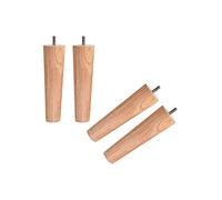 MRVAKDYDI Muebles de piernas, Patas de Madera for Muebles Patas de Mesa Patas cónicas Rectas for Muebles Patas de Repuesto cónicas de Madera Maciza(15cm)