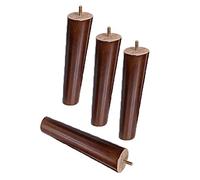 MRVAKDYDI Muebles de piernas, Patas de Muebles Patas de Mesa de Madera Patas de Madera Maciza Cónicas de Repuesto Patas de Muebles de Cono Oblicuo(25cm)