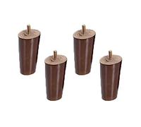 MRVAKDYDI Muebles de piernas, Patas de Muebles Patas de Mesa de Madera Patas de Madera Maciza Cónicas de Repuesto Patas de Muebles de Cono Oblicuo(10cm)