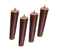MRVAKDYDI Muebles de piernas, Patas de Muebles Patas de Mesa de Madera Patas de Muebles de Cono Oblicuo de Repuesto de Madera Maciza(40cm)