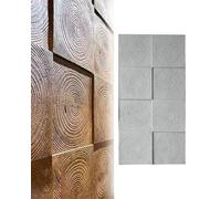 MRVAKDYDI Paneles Decorativos 3D para Paredes, 3D Decorative Wall Paneling PU Wood Grain Texture Multicolor Multiple Sizes(Light Gray,6pcs)