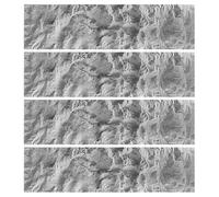MRVAKDYDI Paneles Decorativos 3D para Paredes, 3D Faux Rock PU Wall Panels Multicolor Multiple Sizes Indoor Outdoor(Grey,4pcs)