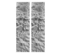 MRVAKDYDI Paneles Decorativos 3D para Paredes, 3D Faux Rock PU Wall Panels Multicolor Multiple Sizes Indoor Outdoor(Grey,2pcs)
