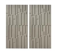 MRVAKDYDI Paneles Decorativos 3D para Paredes, 3D PU Wall Panels Waterproof Wood Grain Texture DIY for TV & Bathroom Multicolor 2-10pcs(Light Gray,2PCs)