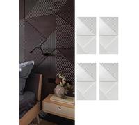 MRVAKDYDI Paneles Decorativos 3D para Paredes, 3D Textured Wall Panels Multicolor 2-4Pcs Easy Install Abstract Design For DIY Home Decor(White,4pcs)