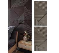 MRVAKDYDI Paneles Decorativos 3D para Paredes, 3D Textured Wall Panels Multicolor 2-4Pcs Easy Install Abstract Design For DIY Home Decor(Dark Gray,2pcs)