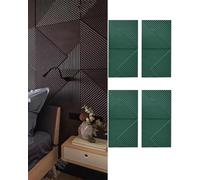MRVAKDYDI Paneles Decorativos 3D para Paredes, 3D Textured Wall Panels Multicolor 2-4Pcs Easy Install Abstract Design For DIY Home Decor(Green,4pcs)