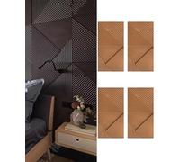 MRVAKDYDI Paneles Decorativos 3D para Paredes, 3D Textured Wall Panels Multicolor 2-4Pcs Easy Install Abstract Design For DIY Home Decor(Yellow,4pcs)
