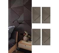 MRVAKDYDI Paneles Decorativos 3D para Paredes, 3D Textured Wall Panels Multicolor 2-4Pcs Easy Install Abstract Design For DIY Home Decor(Dark Gray,4pcs)