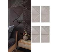 MRVAKDYDI Paneles Decorativos 3D para Paredes, 3D Textured Wall Panels Multicolor 2-4Pcs Easy Install Abstract Design For DIY Home Decor(Light Gray,4pcs)
