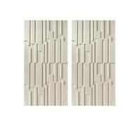 MRVAKDYDI Paneles Decorativos 3D para Paredes, 3D Wall Panels Multicolor 2pcs Or 4pcs(Beige,2pcs)