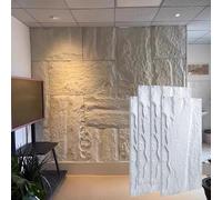 MRVAKDYDI Paneles Decorativos 3D para Paredes, 3D Waterproof Textured Wall Panels Pack of 4 Multicolor For Kitchen Bathroom Indoor Outdoor(White)