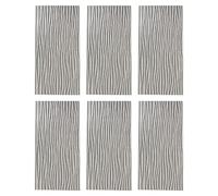 MRVAKDYDI Paneles Decorativos 3D para Paredes, 3D Wave Design PU Wall Panels 6 Pack Multicolor Paintable for Bedroom Home Decor(Grey)