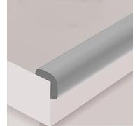 MRVAKDYDI Proofing Esquinas Guardias, Tira de Parachoques de Espuma NBR en Forma de L for niños, Multicolor, Varios tamaños, Paquete de 11 Unidades(Light Grey,6m)