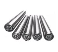 MRVAKDYDI Rodillo transportador de Acero Inoxidable, Paquete de 5 Rodillos de Acero Inoxidable de 2 Pulgadas for transportadores de cercas y Carga de Barcos en Varios tamaños.(L 10in/254mm)