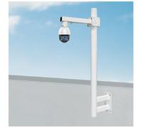 MRVAKDYDI Soporte para cámara de Seguridad, Wall Mount Metal Surveillance Camera Pole Bracket, Outdoor, Customizable Height(Bracket a,100cm Tall)