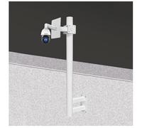 MRVAKDYDI Soporte para cámara de Seguridad, Wall Mount Metal Surveillance Camera Pole Bracket, Outdoor, Customizable Height(Bracket C,120cm Tall)
