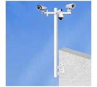 MRVAKDYDI Soporte para cámara de Seguridad, Wall Mount Security Camera Pole Galvanized Steel Outdoor 0.5-2.3m High(Bracket D,1.2m High)
