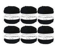 MRVAKDYDI Surtido de ovillos de Lana, 8 Strands tufting Yarn,5mm Thick,Poke Embroidery,Sweater,6 x 190g Wool Ball Set(Color 22)