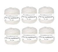 MRVAKDYDI Surtido de ovillos de Lana, 8 Strands tufting Yarn,5mm Thick,Poke Embroidery,Sweater,6 x 190g Wool Ball Set(Color 33)