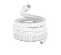 MRVAKDYDI Tubo de extensión de manguera de drenaje, manguera de lavadora de 15 mm x 16 mm, manguera de drenaje blanca para aire acondicionado o lavado a máquina, mangueras de fontanería (1 metro)