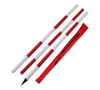 MRVAKDYDI Varilla de medición topográfica, Aluminum Survey Pole Red and White 2m 3m 4m(3m)