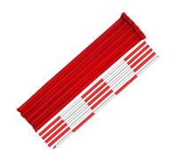 MRVAKDYDI Varilla de medición topográfica, Detachable Modular Aluminum Grade Rod Red and White 2m 3m 5m with Backpack(Segmented with rivets-5m)