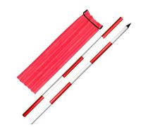 MRVAKDYDI Varilla de medición topográfica, Modular Aluminum Survey Pole, Red White Grade Rod, 2m 3m, Engineering, Road, Mapping(2m)
