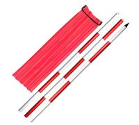 MRVAKDYDI Varilla de medición topográfica, Modular Aluminum Survey Pole, Red White Grade Rod, 2m 3m, Engineering, Road, Mapping(3m)