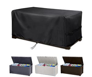 MRWiZMS Baules Almacenaje Funda, Baul Almacenamiento Exterior Funda, para Cajas de Cubierta y Cajas de Almacenamiento para Exteriores, Tela Oxford 420D, Resistente a Los Rayos UV(158x75x65cm)