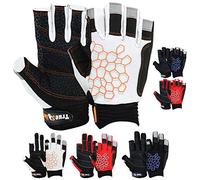 MRX Boxeo y Fitness Guantes de Vela, Multicolor, con Agarre de Palma para Hombres y Mujeres, Dedo Corto o 2 Guantes de Dedo Cortados para Pesca, yate, Entrenamientos