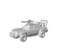MRY-SFW 1/144 Mad Max Style Spiked Raider Sedan con armas Impresión 3D Escala N Wargaming Paisaje