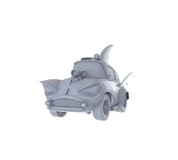 MRY-SFW 1/350 Mad Max Style Shark Car - Kit de resina sin pintar perfecto para pintura en miniatura, construcción de diorama