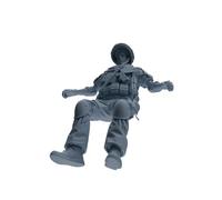 MRY-SFW 1/64 Modern Counter-Terrorism SWAT Shield Bearer Rest 2 Grupo de cuatro personas