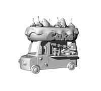 MRY-SFW 1/87 HO Scene Model Postre Car Landscape Architecture Vehículo Figura Accesorios