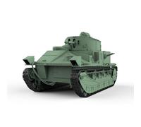 MRY-SFW HO Scale Railway - Kit de modelo militar British Vickers Mk.II Tanque mediano