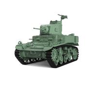 MRY-SFW Kit de modelo militar ferroviario de escala 1/87 HO de tanque de ejército sin pintar tanque ligero M3 Stuart de EE. UU.