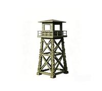 MRY-SFW Torre de vigilancia postapocalíptica impresa en 3D sin pintar, terreno de juego de guerra de mesa