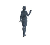 MRY-SFW Uniforme de asistente de vuelo 1/87, modelo moderno, 3 piezas
