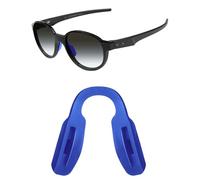 Mryok Almohadillas de nariz de repuesto para gafas de sol Oakley Shackle OO9507D - Opciones, azul, Low Bridge Fit
