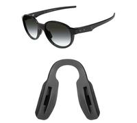 Mryok Almohadillas de nariz de repuesto para gafas de sol Oakley Shackle OO9507D - Opciones, Negro, Low Bridge Fit