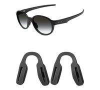 Mryok Almohadillas de nariz de repuesto para gafas de sol Oakley Shackle OO9507D - Opciones, Negro y negro, Low Bridge Fit