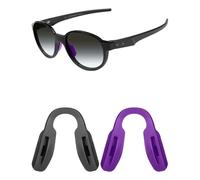 Mryok Almohadillas de nariz de repuesto para gafas de sol Oakley Shackle OO9507D - Opciones, Púrpura Y Negro, Low Bridge Fit