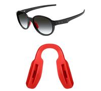 Mryok Almohadillas de nariz de repuesto para gafas de sol Oakley Shackle OO9507D - Opciones, rosso, High Bridge Fit