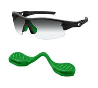 Mryok Almohadillas de nariz de repuesto para gafas de sol Oakley Sphaera Slash OO9499 de 36 mm - Opciones, verde oscuro, Low Bridge Fit